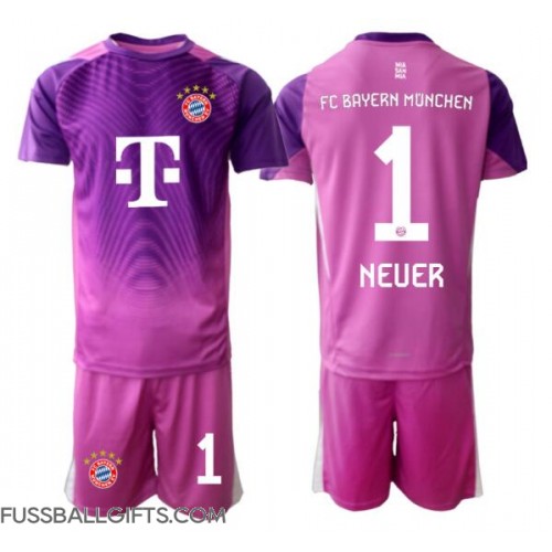 Bayern Munich Manuel Neuer #1 Torwart Fußballbekleidung 3rd trikot Kinder 2025-26 Kurzarm (+ kurze hosen)